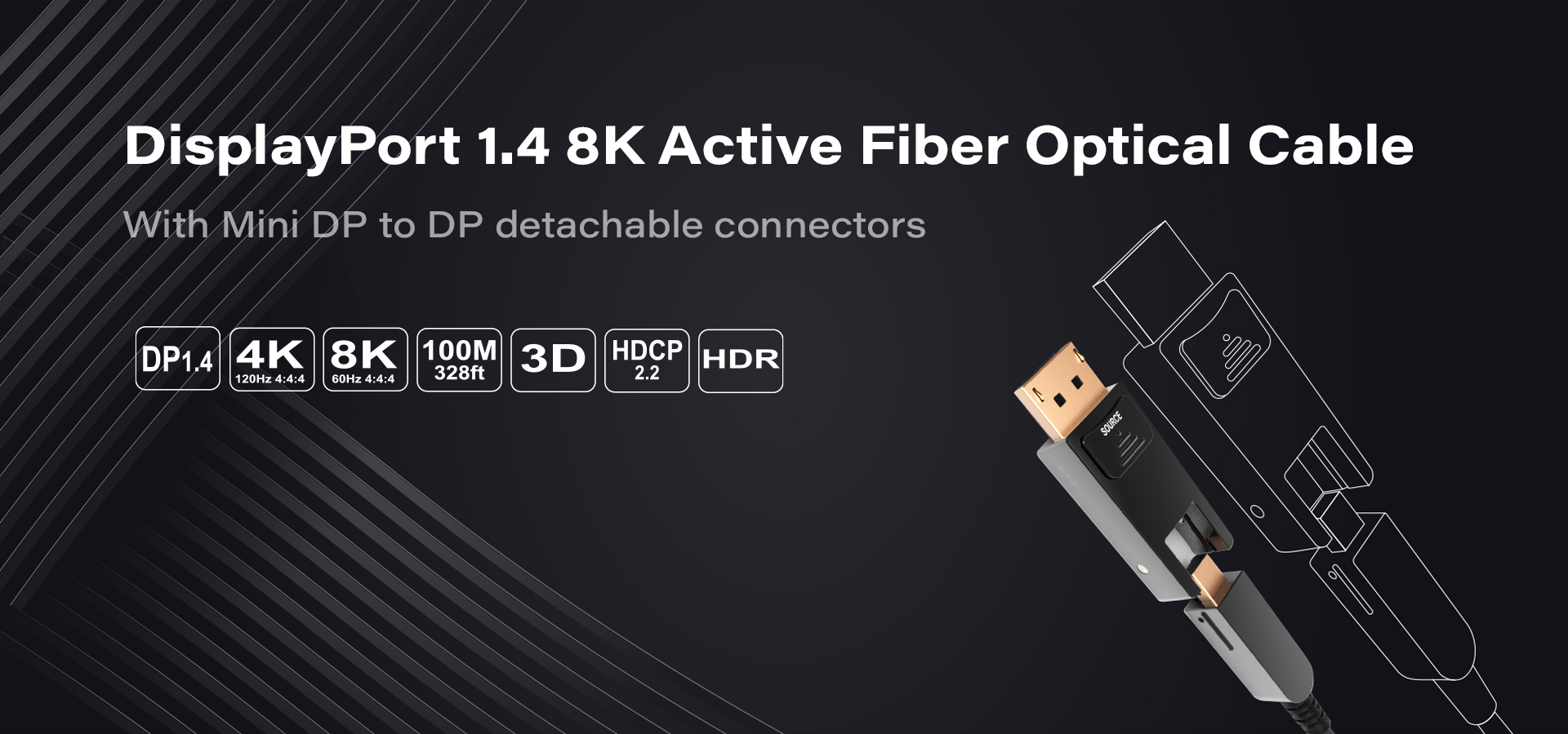 infobit-dp-4k-8k-active-optical-fiber-cable-detachable-hdr
