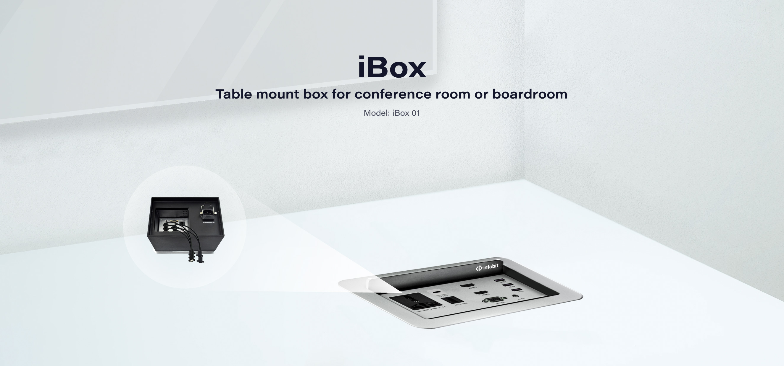 iBox 01: Table Mount Box for Conference