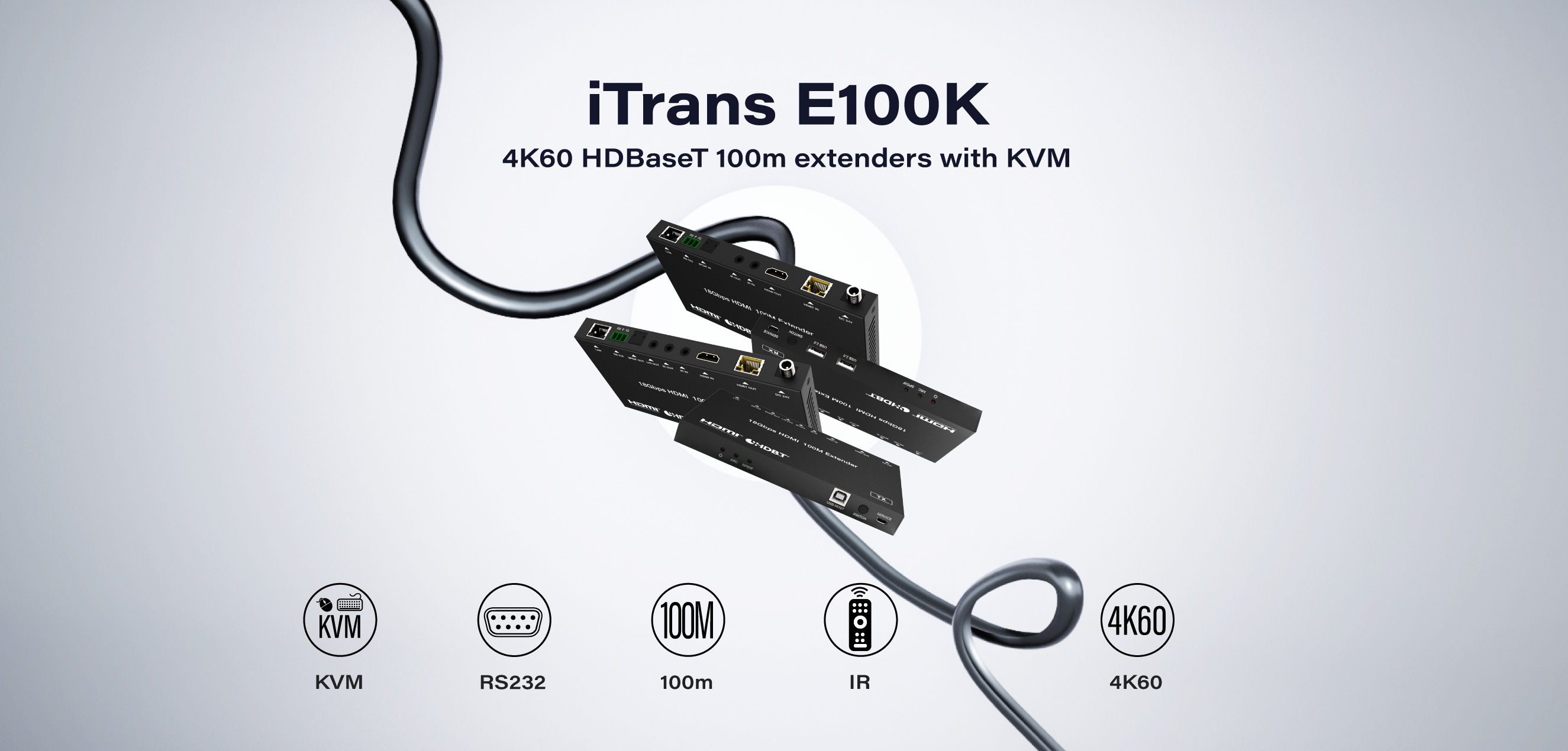 INFOBIT iTrans E100K HDBaseT extenders