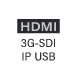 3G SDI,HDMI,IP,USB Output