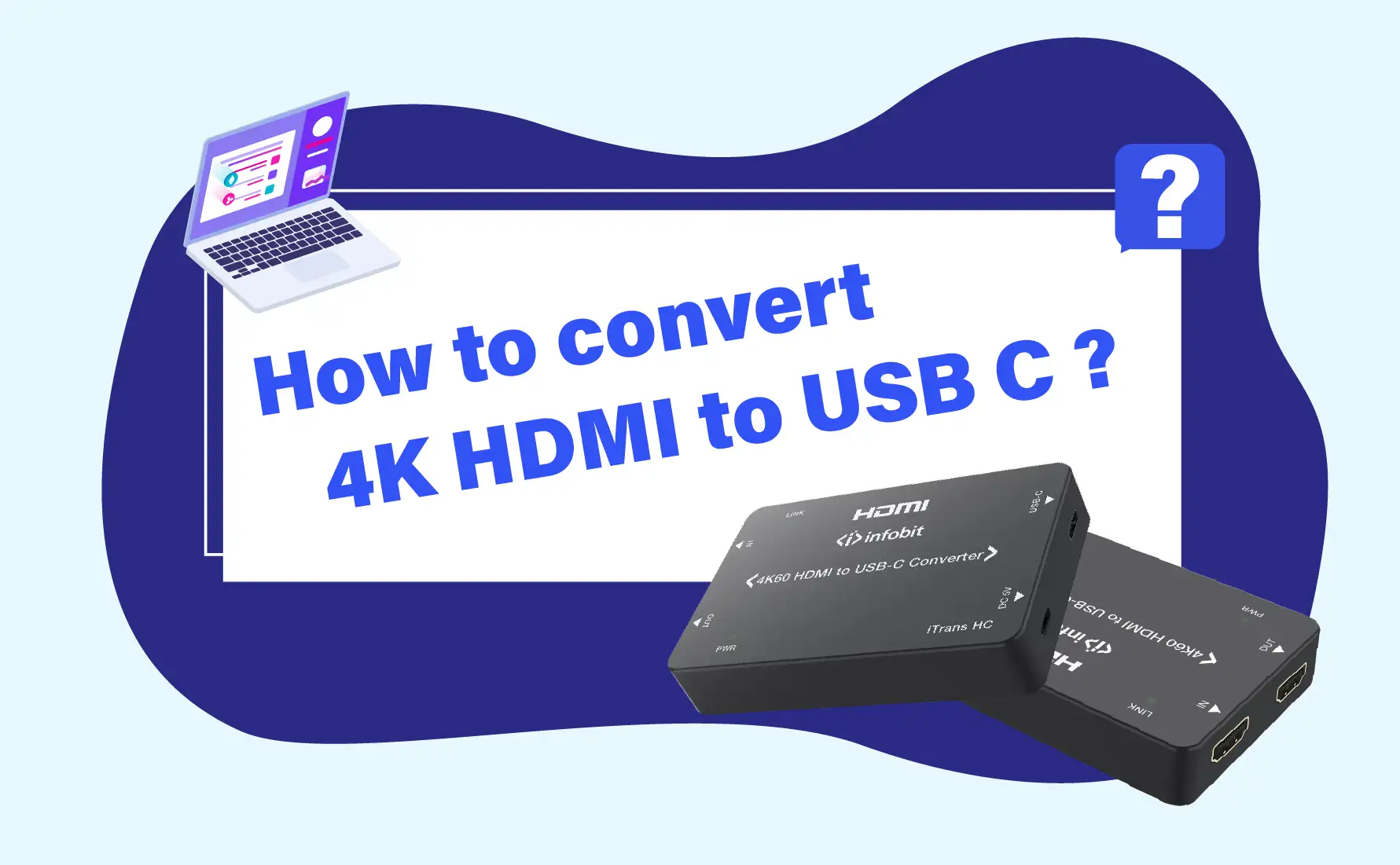 How to convert 4K HDMI to USB C?