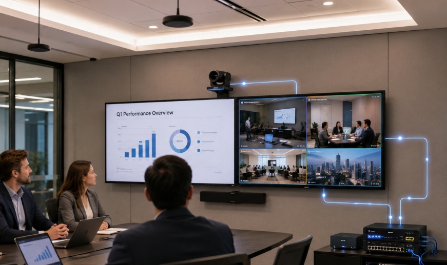 Hybrid USB HDMI Camera Switching for Modern Meeting Rooms