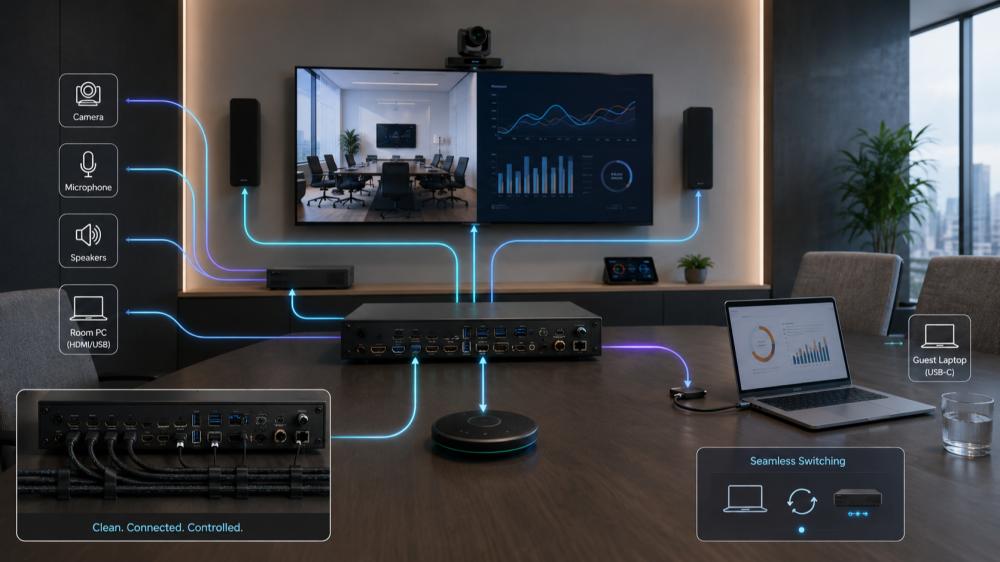 How Can a USB Matrix Improve BYOM Meeting Rooms?