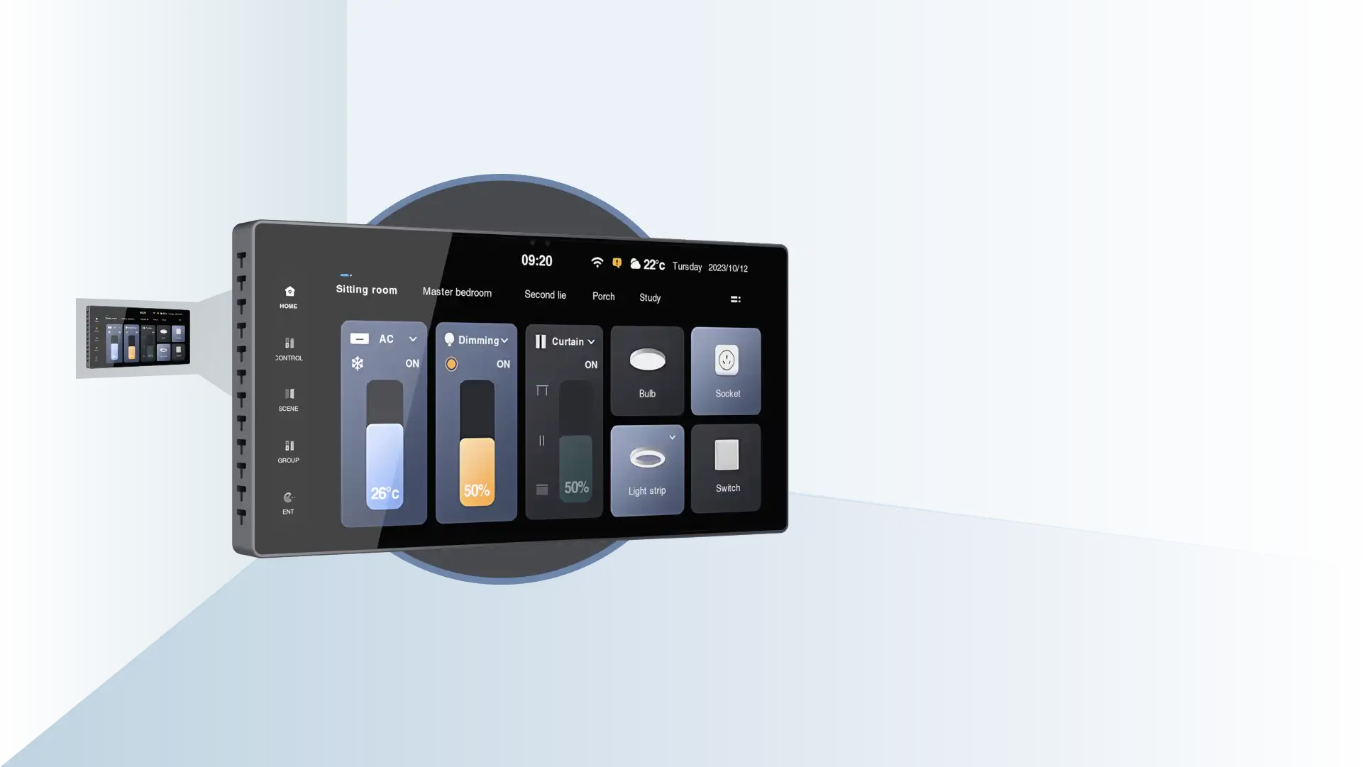  ONE-TOUCH CONTROL-<br>One Touch Runs the Room.